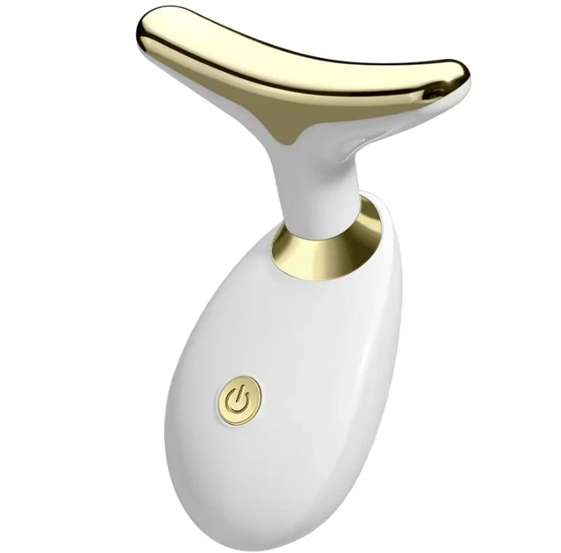 Neck Facial Lifting Device EMS Microcurrent LED Photon Therapy Vibration Face Massager anti Wrinkles Tightening Skin Care Tools