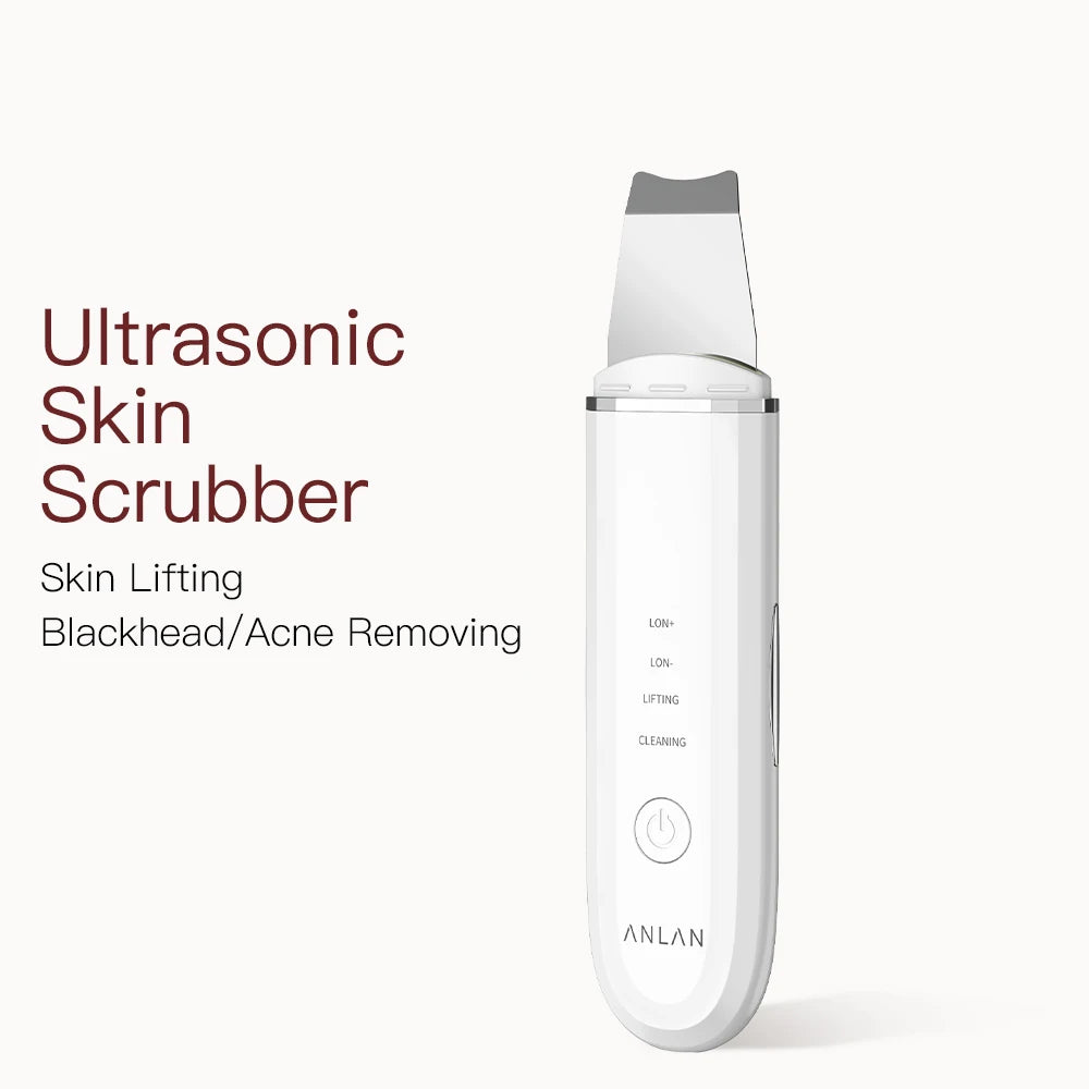 Ultrasonic Skin Scrubber Deep Cleaning Peeling Shovel Limpiador Facial Skin Care Face Lifting Machine Ultrasonic Cleaner