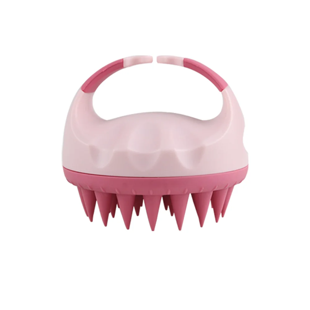 Shampoo Head Scalp Massage Brush Silicone Soft Skin Friendly Hair Washing Massager Comb SPA Massage Brush Beauty Salon Hair Tool