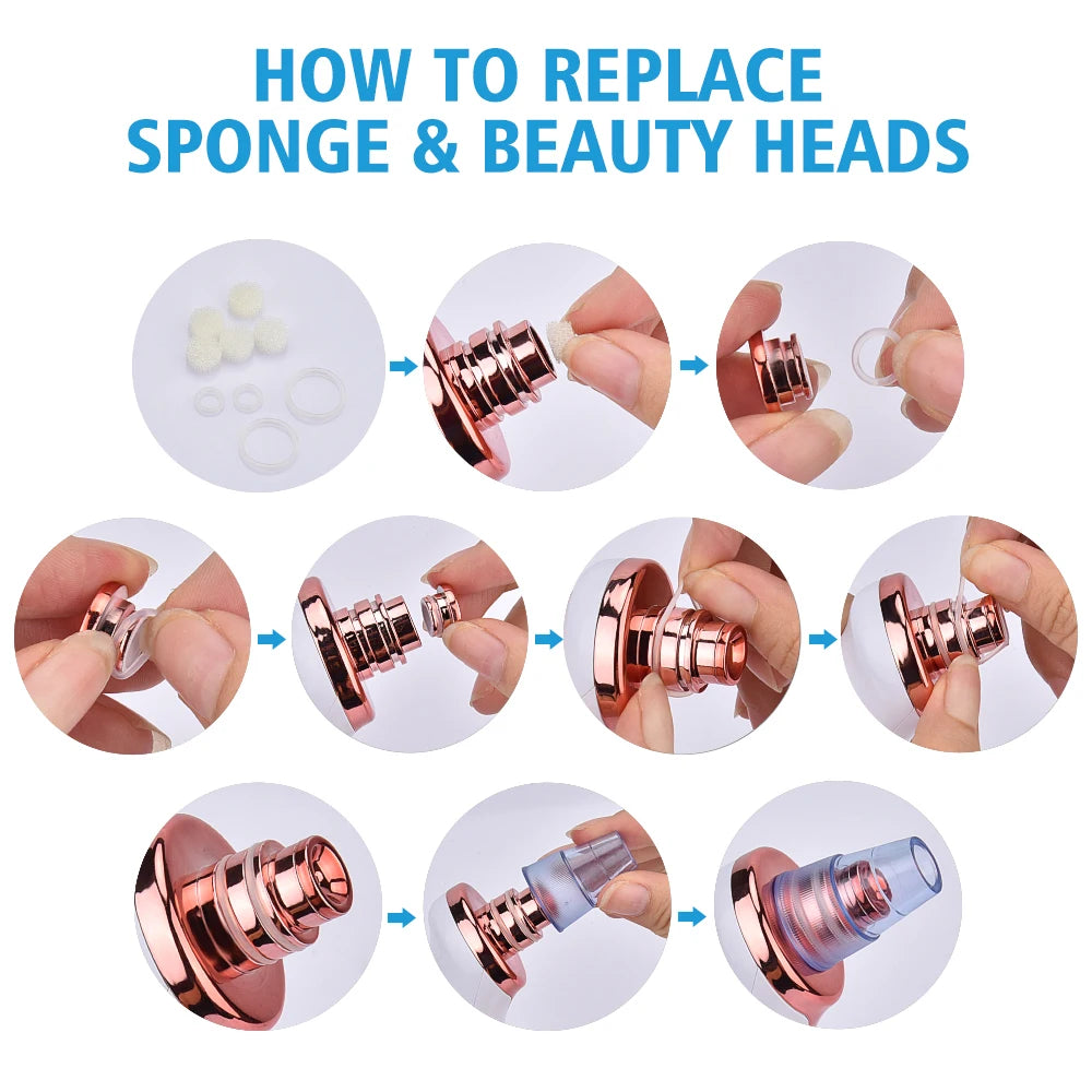 USB Rechargeable Blackhead Remover Vacuum Suction Pore Cleaner Extractor Acne Comedone Whitehead Pimple Removal Spot Cleaner