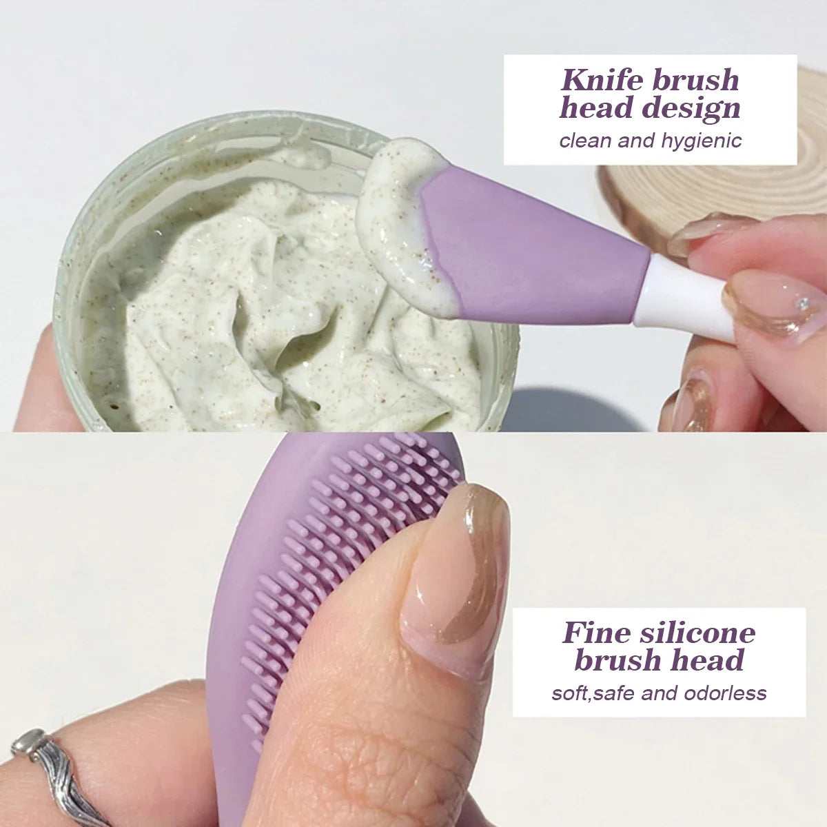 2 In1 Scrub Blackhead Silicone Facial Cleansing & Mask Brush Deep Cleaning Tools Exfoliator Scrub Pore Facial Skin Care