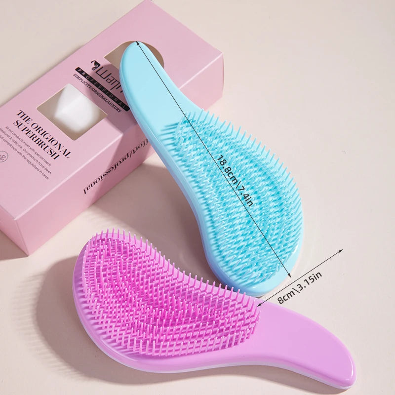 1Pcs Detangling Magic Hairbrush Gentle Scalp Massage Comb Soft Anti-Static Grooming Smooth Hair Brush Salon Hair Styling Tools