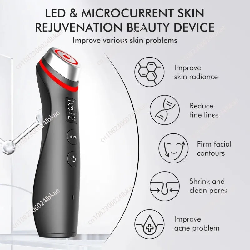 Age Boosters Pro R 6 In1 Handheld Facials RF EMS Machine Personals Care Face Massage Electric LED Beauty Device