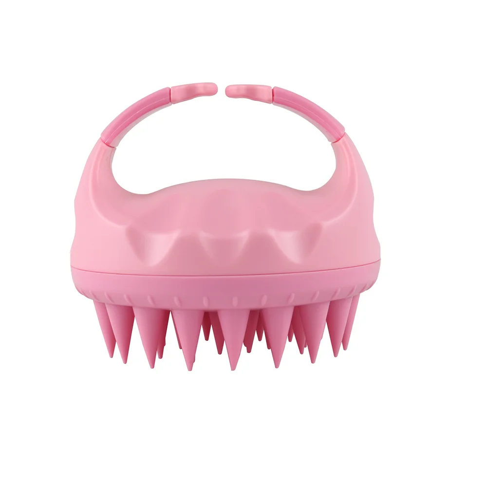 Shampoo Head Scalp Massage Brush Silicone Soft Skin Friendly Hair Washing Massager Comb SPA Massage Brush Beauty Salon Hair Tool