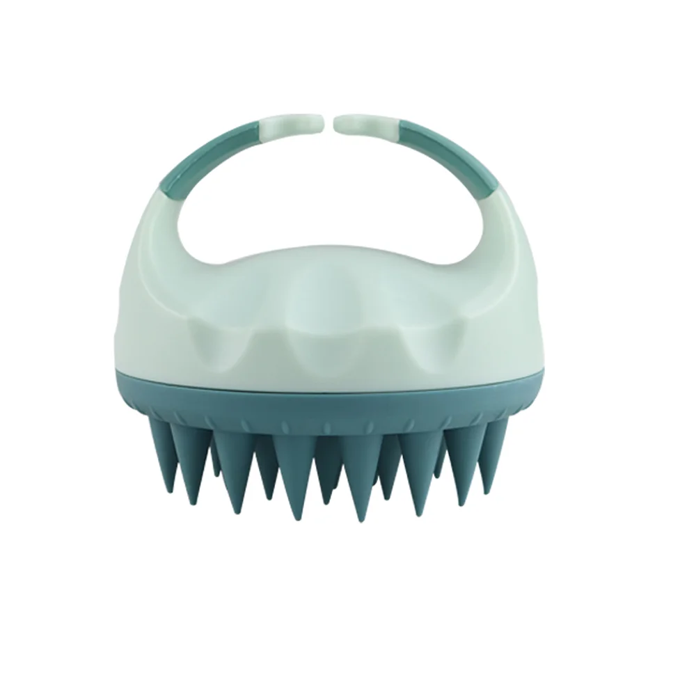Shampoo Head Scalp Massage Brush Silicone Soft Skin Friendly Hair Washing Massager Comb SPA Massage Brush Beauty Salon Hair Tool