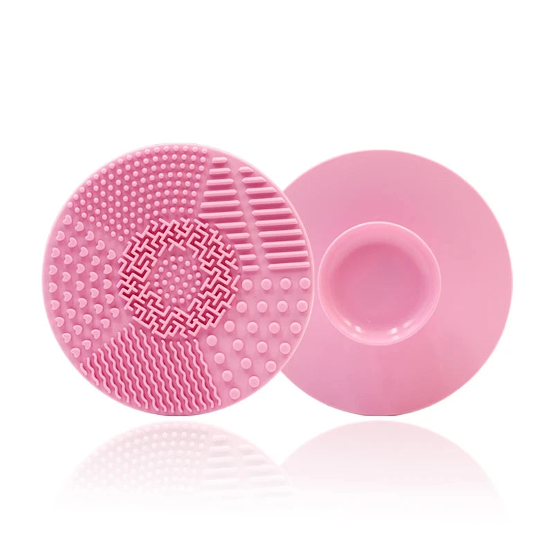 Silicone Makeup Brush Cleaner Folding Powder Puff Cleaning Bowl Eyeshadow Brushes Washing Soft Mat Beauty Tools Scrubber Box